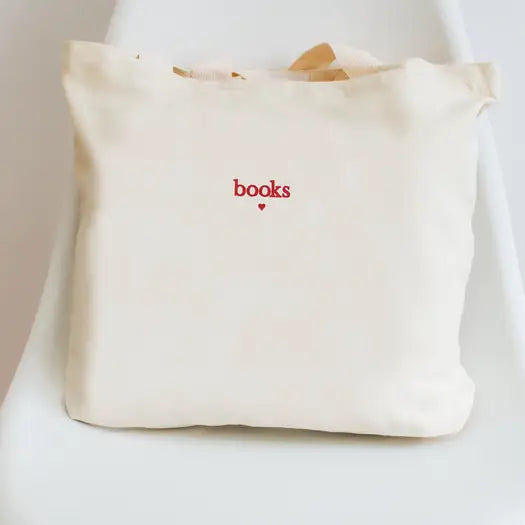 Embroidered Books <3 Tote