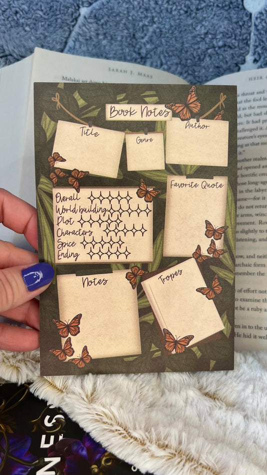 Butterfly Review post-its