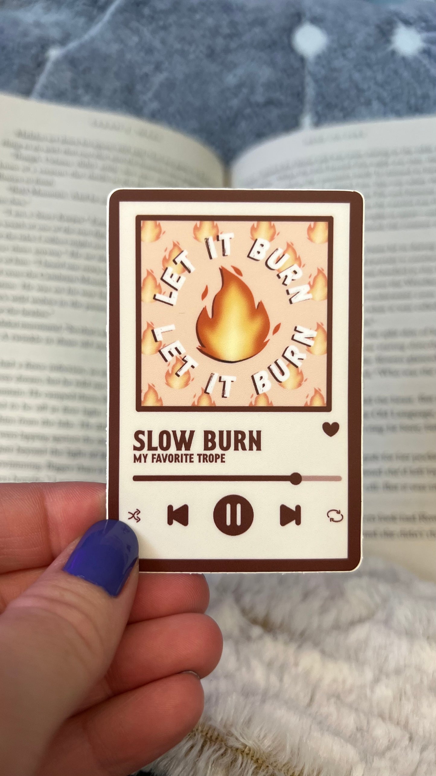 Slow Burn Book Trope Sticker