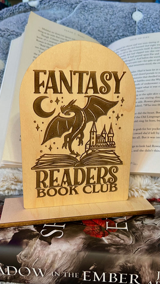 Fantasy Readers Book Club Shelf Sitter with Stand