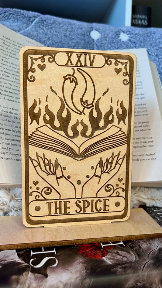 The Spice Tarot Card Shelf Sitter with Stand
