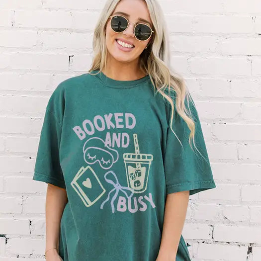 Booked and Busy Tee