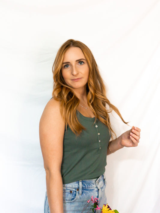 Sage Henley Tank