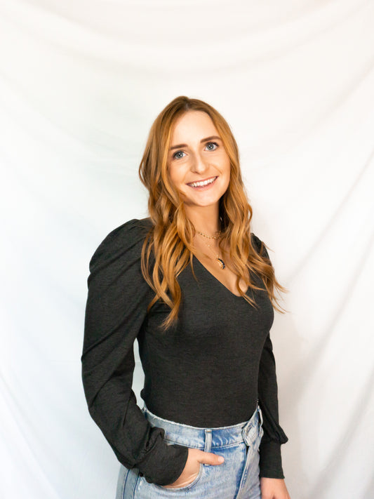 Puffy Long Sleeve Bodysuit