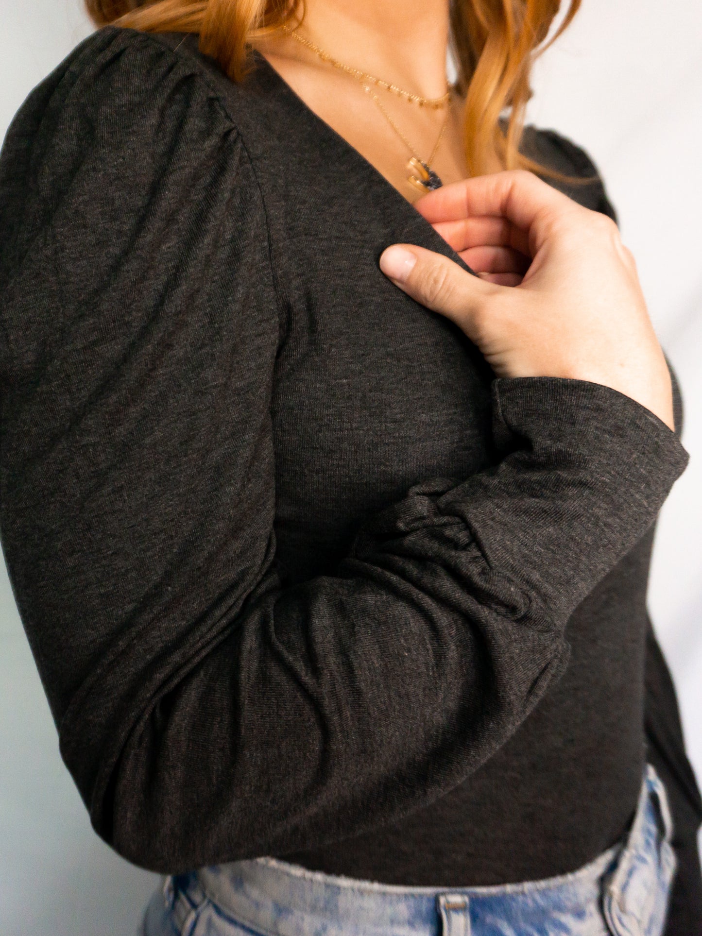 Puffy Long Sleeve Bodysuit