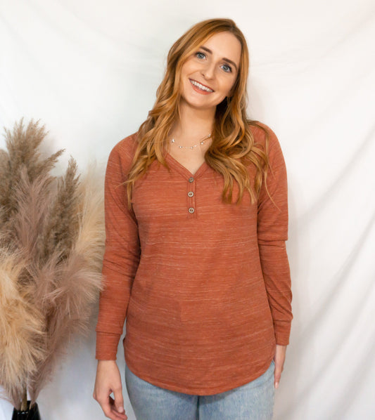 Cozy Henley Top