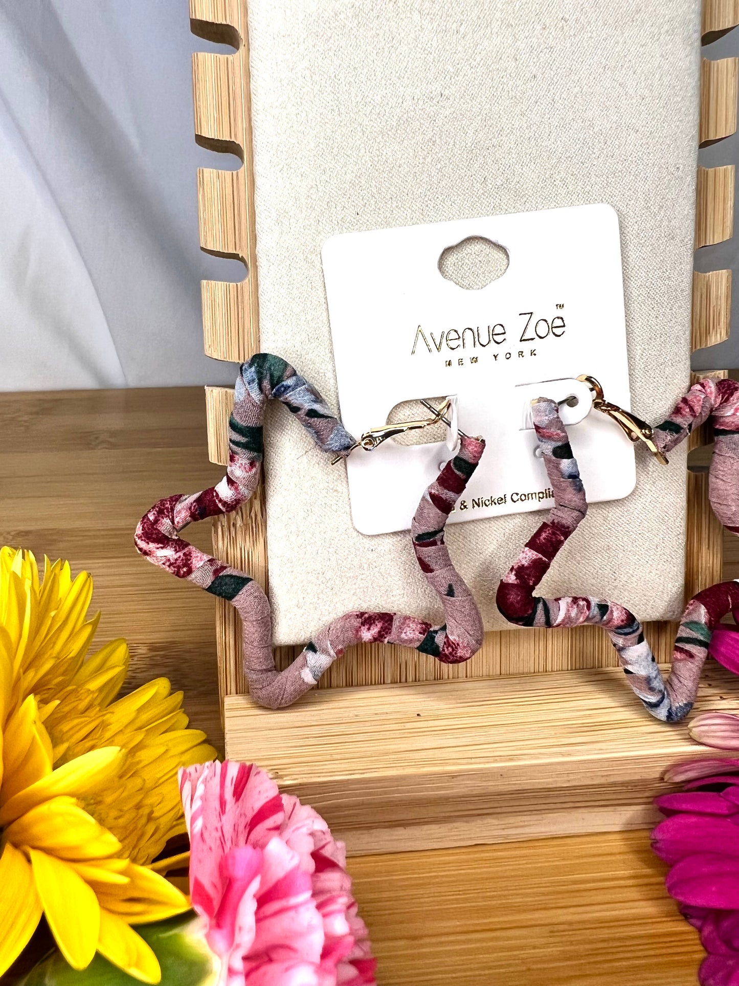 Floral Star Earrings