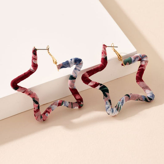 Floral Star Earrings