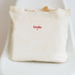 Embroidered Books <3 Tote