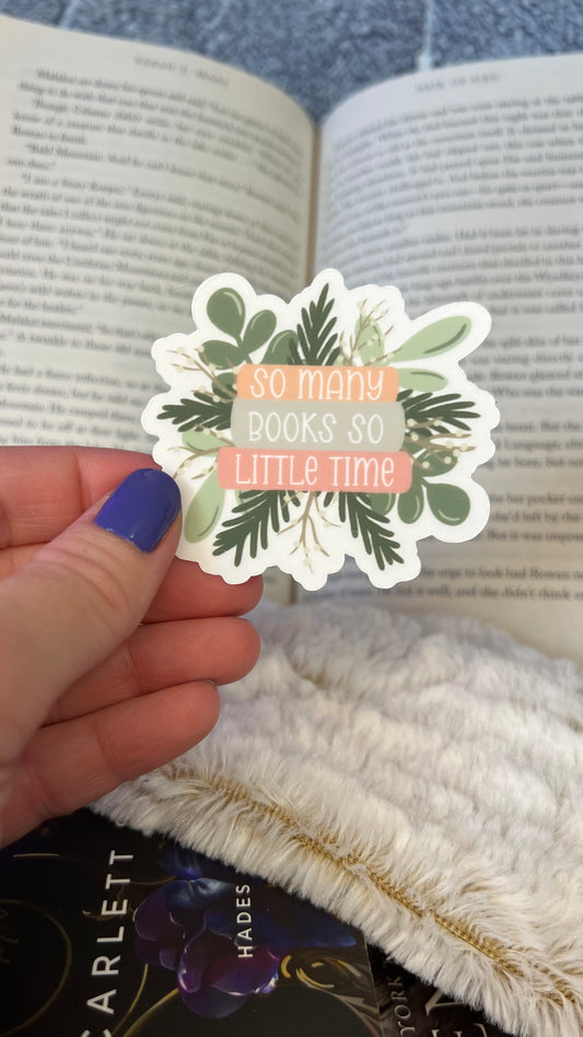 So Many Books Sticker