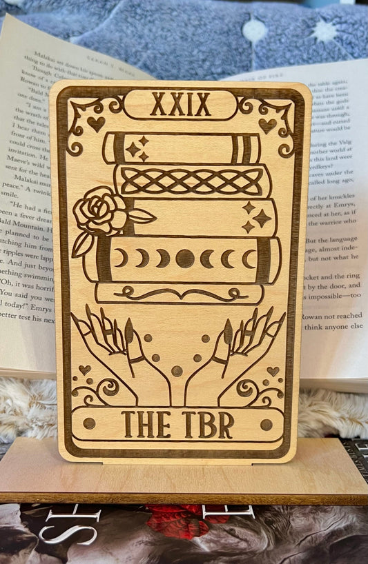 The TBR Tarot Card Shelf Sitter with Stand