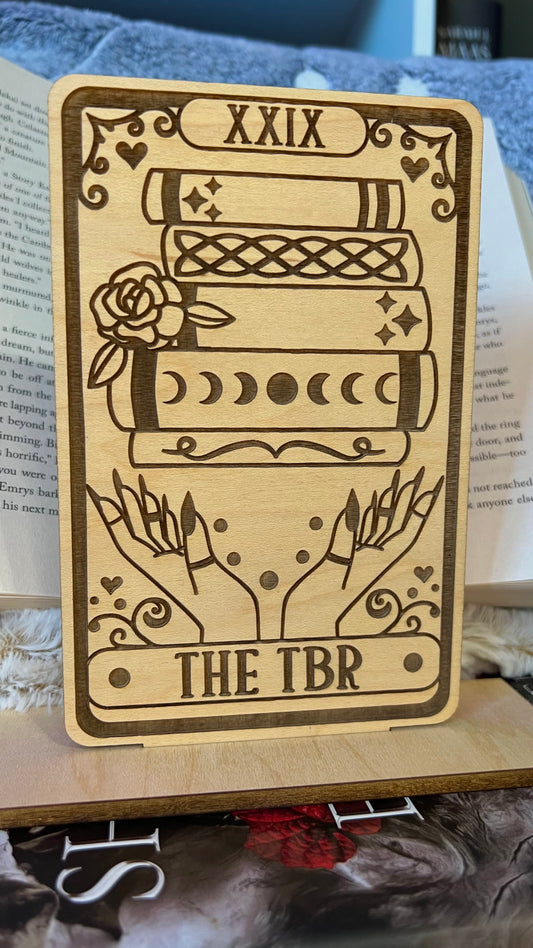 The TBR Tarot Card Shelf Sitter with Stand