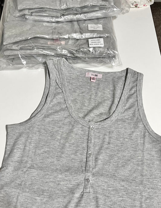 Grey Henley Tank