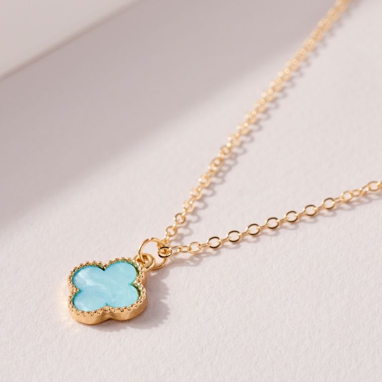 Clover charm - Blue